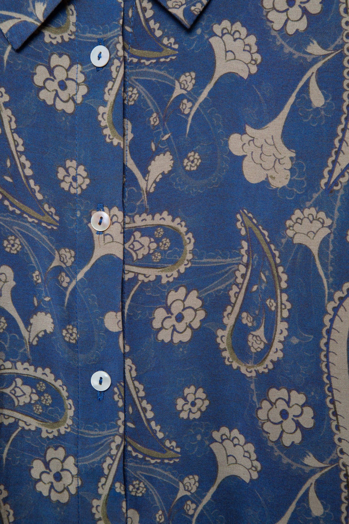 Camicia stampata a maniche lunghe stile balloon