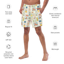 Costume da bagno corto da uomo Cartolina dall’Italia