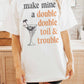 T-shirt Oversize Grafica Witches Martini