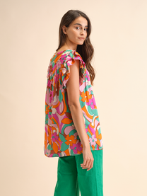 Blusa Florida in viscosa con stampa floreale