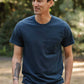 T-shirt sostenibile con taschino in cotone riciclato