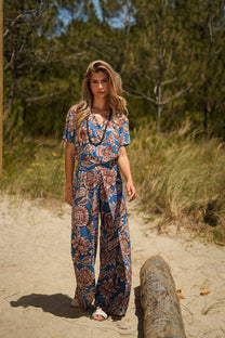 Pantaloni in maglia fredda stampati