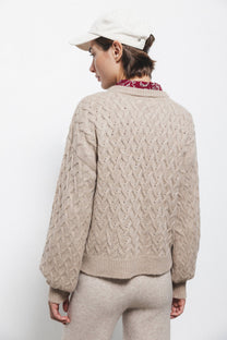Maglione a maglia strutturata girocollo