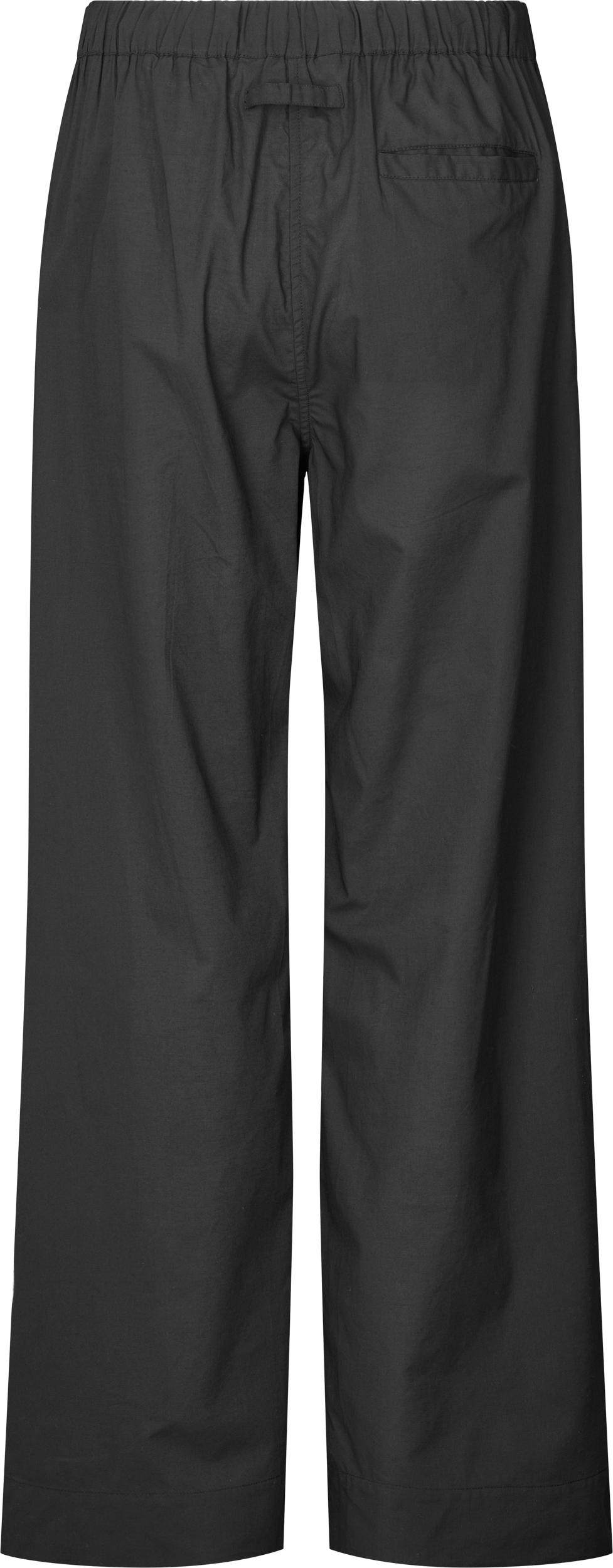 Pantaloni Astrid in popeline di cotone biologico neri