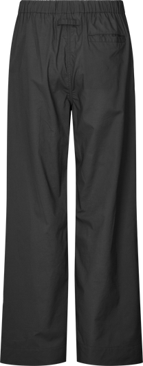 Pantaloni Astrid in popeline di cotone biologico neri