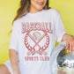 T-shirt grafica Baseball Sports Club taglie curvy