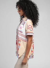 Camicia Lovegood color pesca