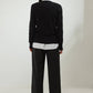 Maglione basic in maglia nero