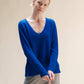 Maglia scollo a V in misto cashmere 3D Knit