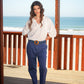 Blusa in cotone sangallo ricamata