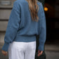 Pantaloni in twill bianchi a gamba ampia con coulisse