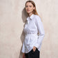 Tunica camicia in cotone con cintura