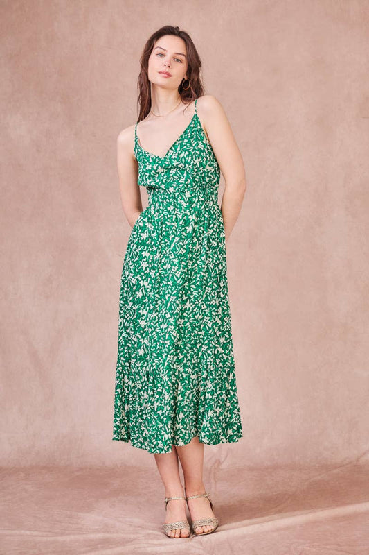 Abito lungo Rania con spalline sottili