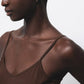 Top basic con scollo a V e spalline sottili