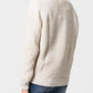 Maglione a costine con scollo a V