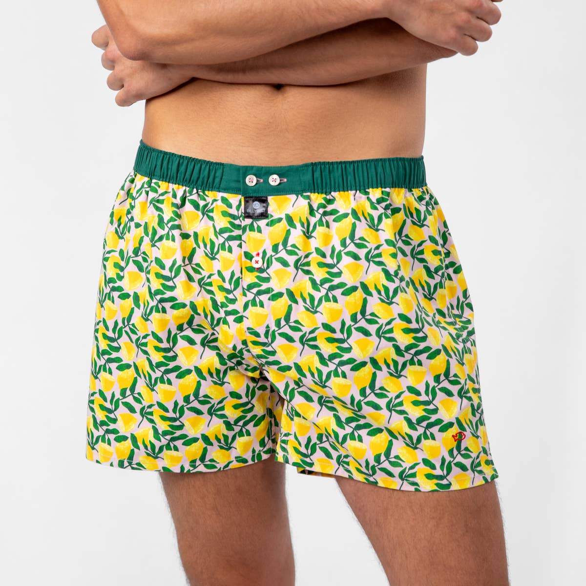 Boxer in cotone biologico con stampa agrumi