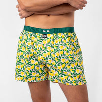 Boxer in cotone biologico con stampa agrumi