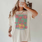 T-shirt oversize grafica Flower Market Firenze in cotone