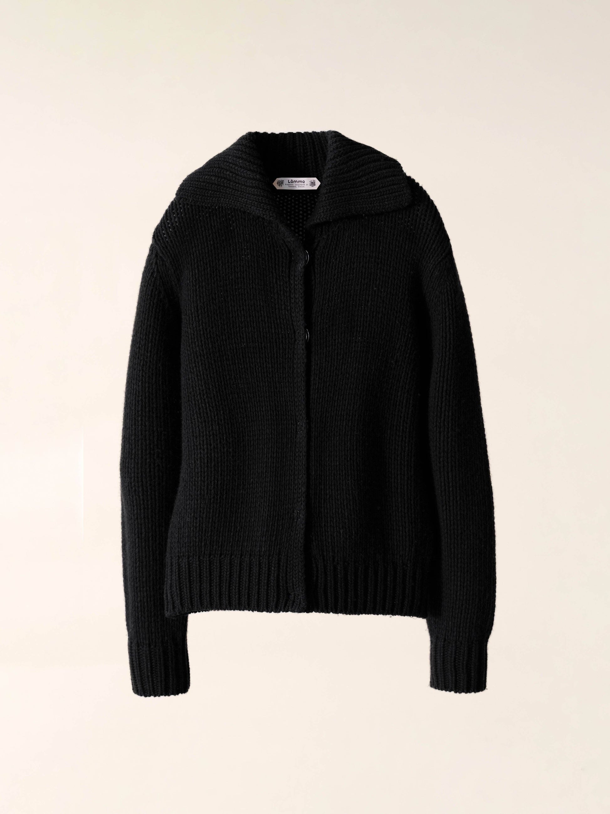 Cardigan chunky in misto cashmere