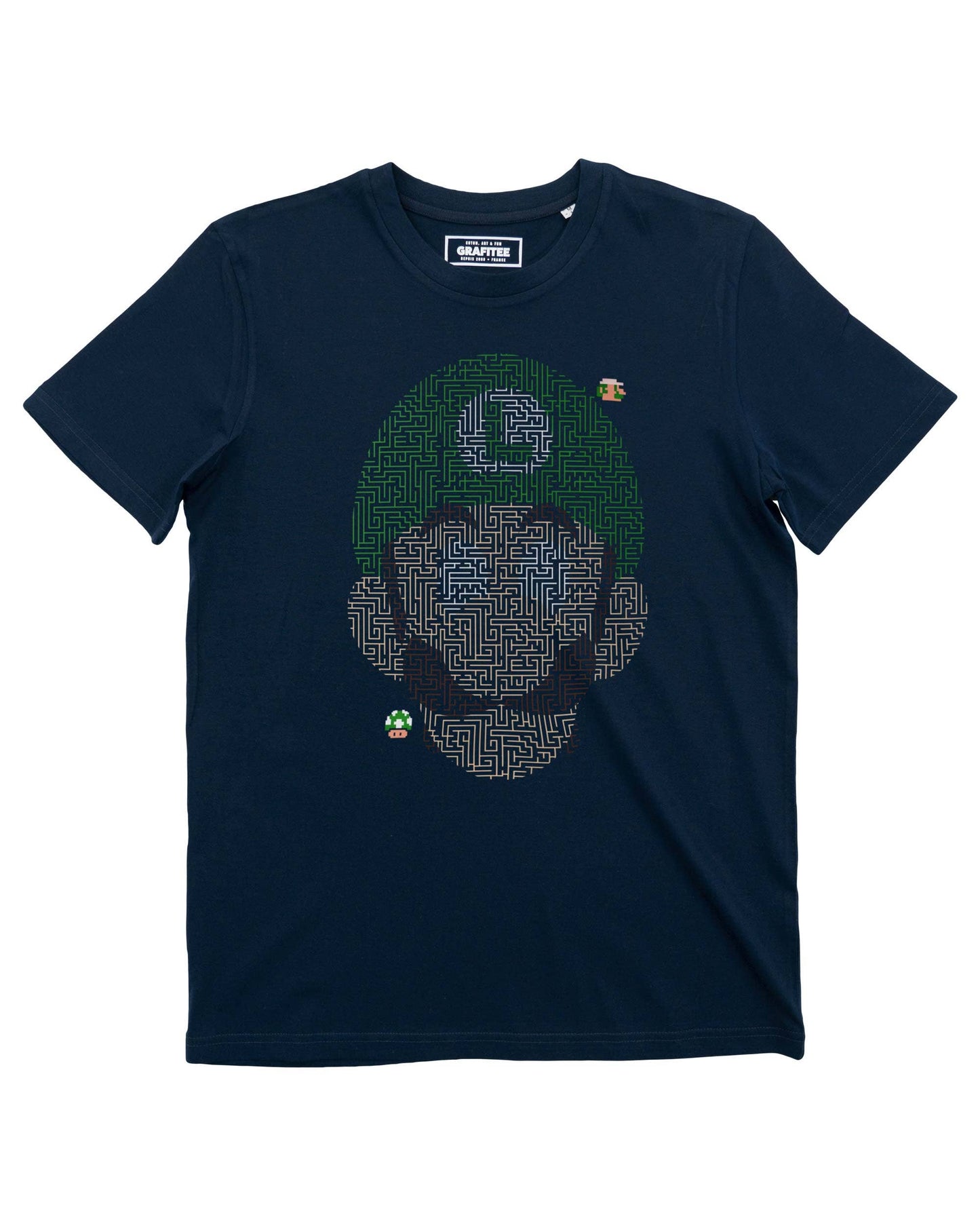 T-shirt Luigi Labyrinth con grafica videogame