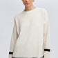 Tunica in maglia a righe bicolor