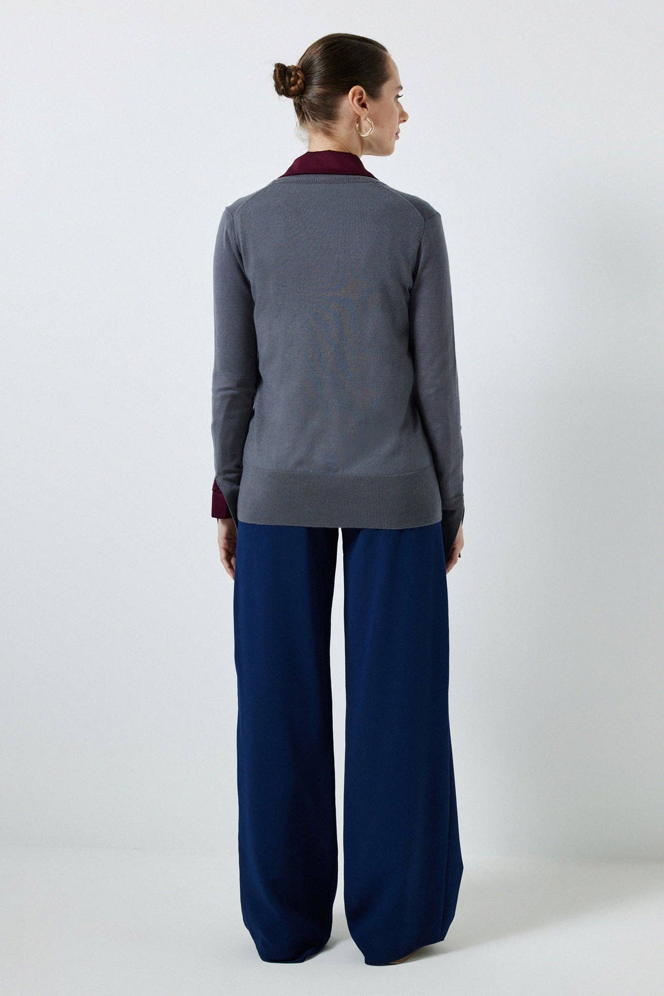 Blusa basic in maglia a trama morbida