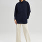 Camicia oversize relax fit in popeline misto cotone