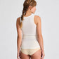 Top smanicato Alberte in lana bianco sporco