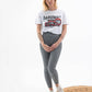 T-shirt vintage con grafica giapponese Daruma