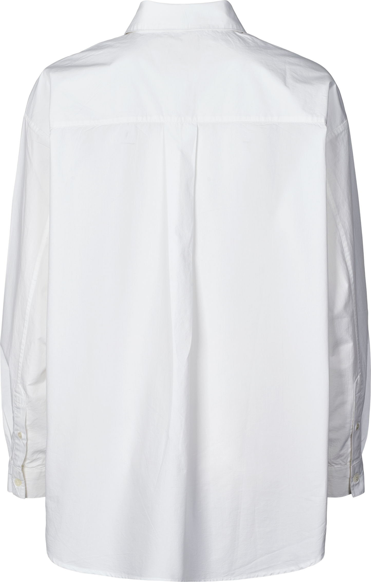 Camicia Astrid in popeline di cotone biologico bianca