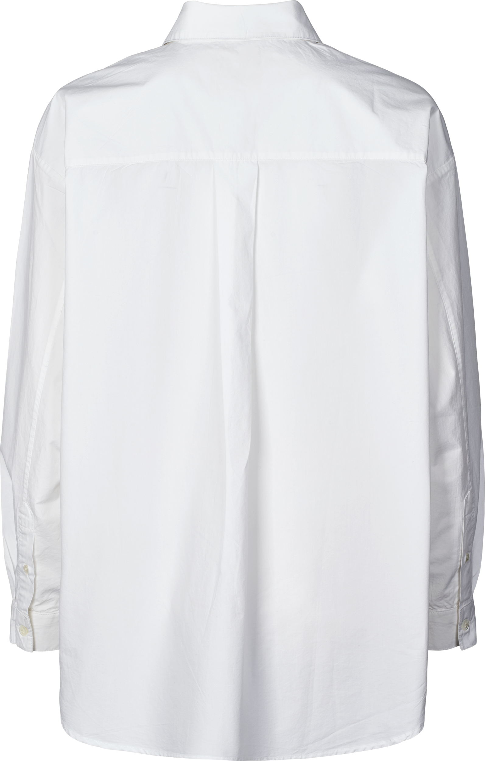 Camicia Astrid in popeline di cotone biologico bianca