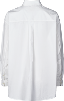 Camicia Astrid in popeline di cotone biologico bianca