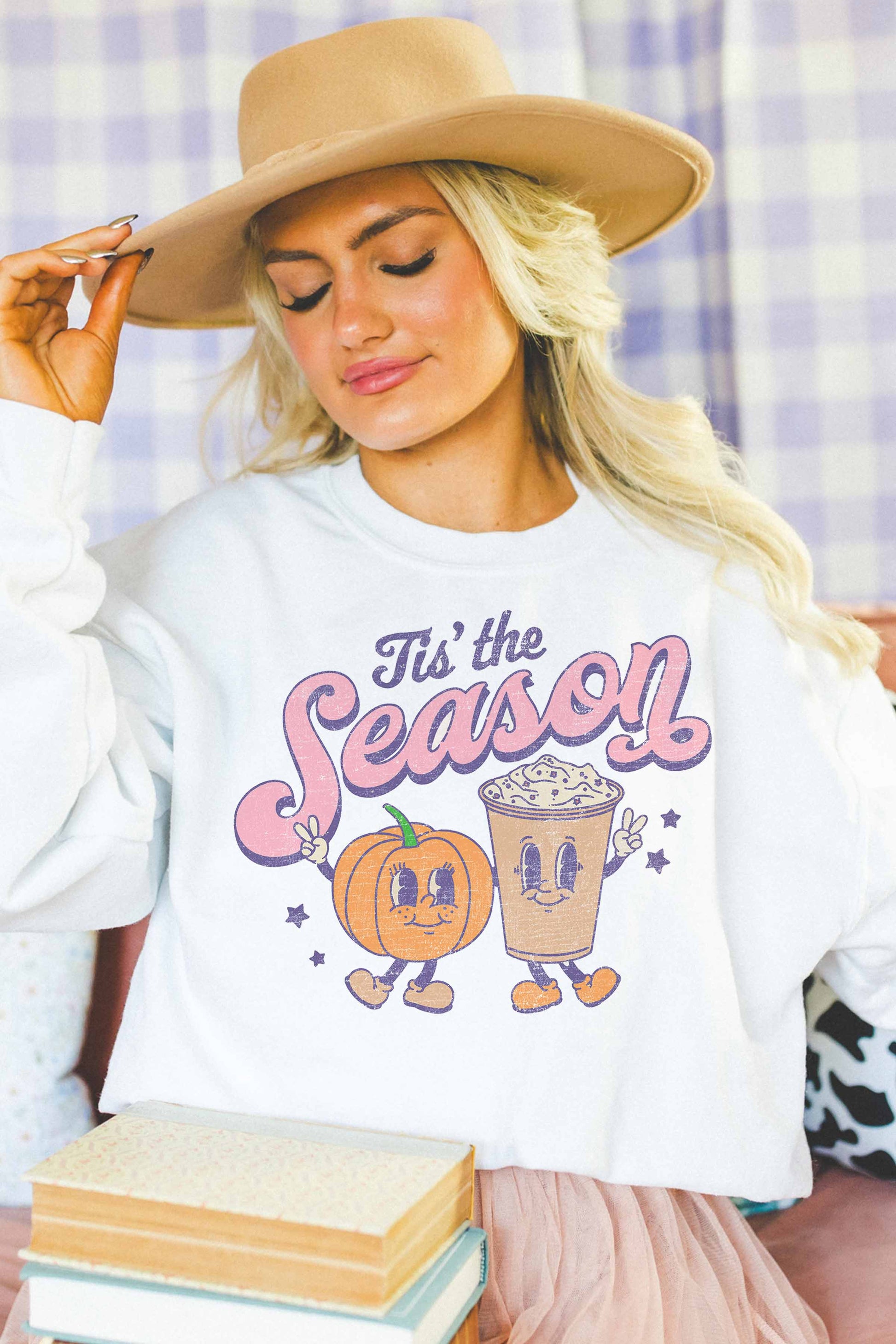 Felpa oversize grafica “Tis the Season”
