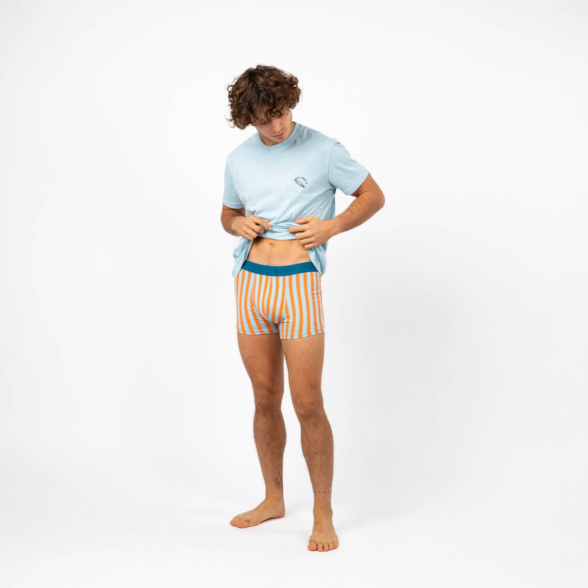 Boxer in cotone biologico a righe Riviera