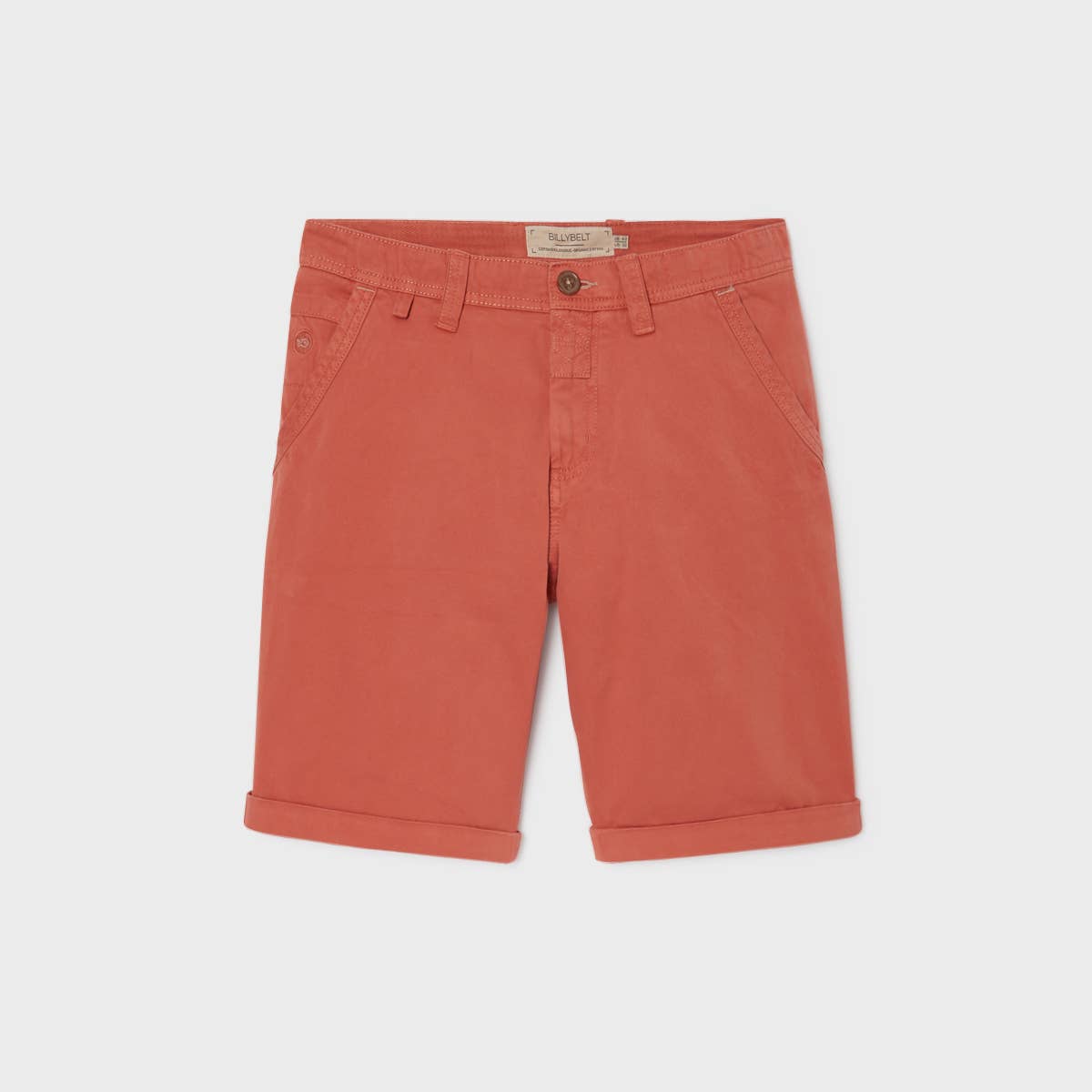 Bermuda in cotone biologico terracotta