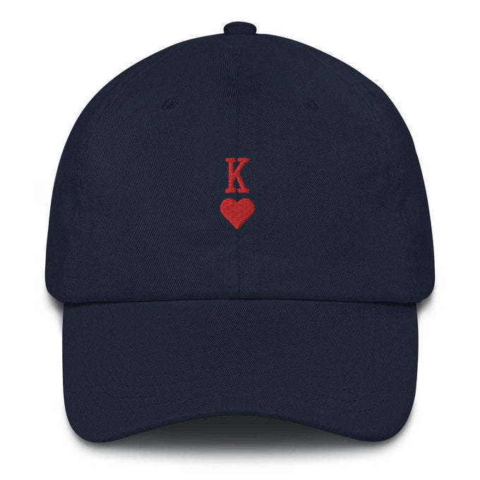 Cappellino dad hat in cotone con ricamo King e cinturino regolabile