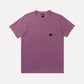 T-shirt Garza tinta a pigmento Rosso Garnacha