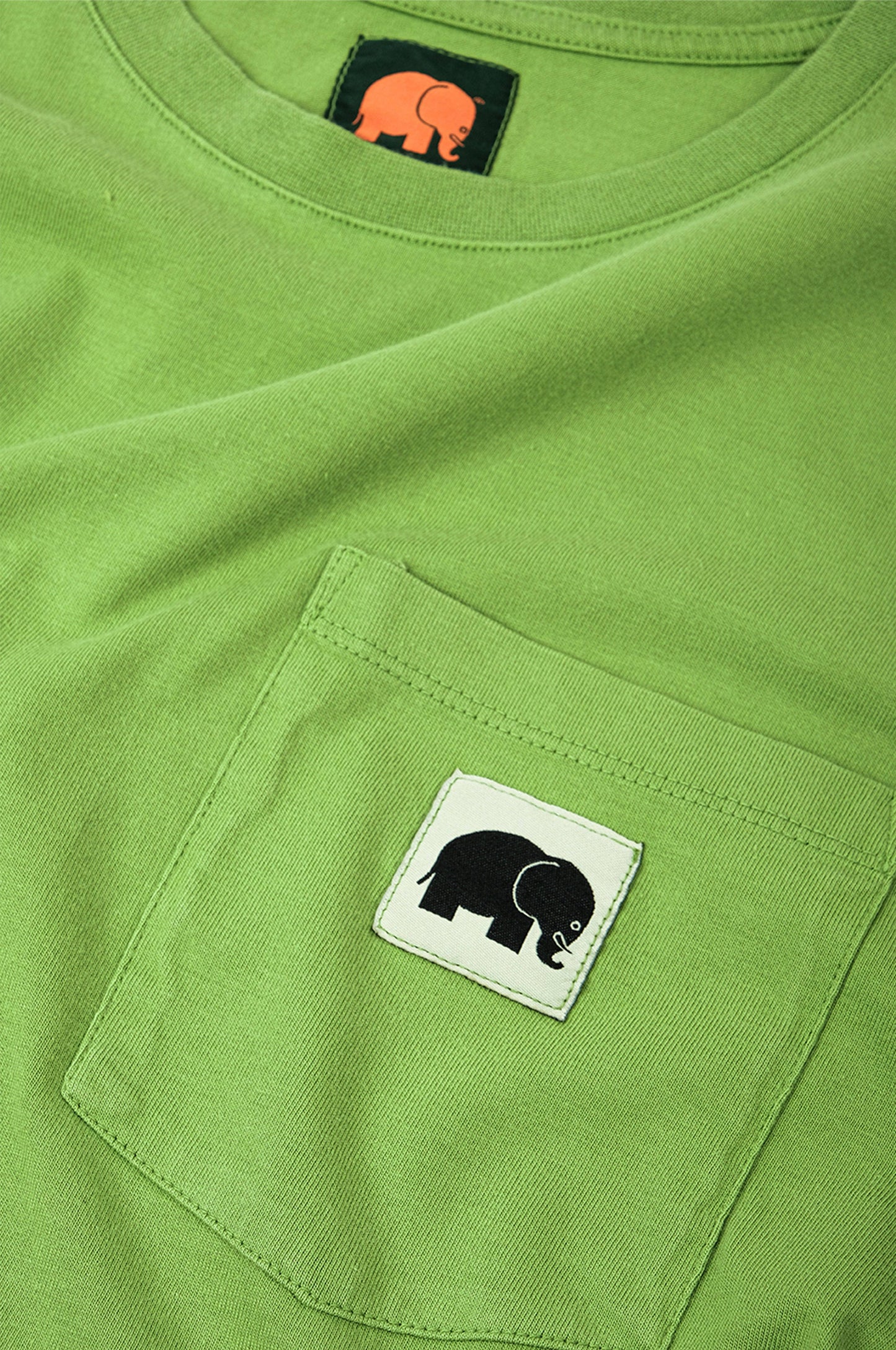 T-shirt donna pigmentata verde Phoenix in cotone biologico