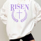 Felpa oversize grafica “He Is Risen”