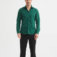 Camicia verde slim fit da uomo