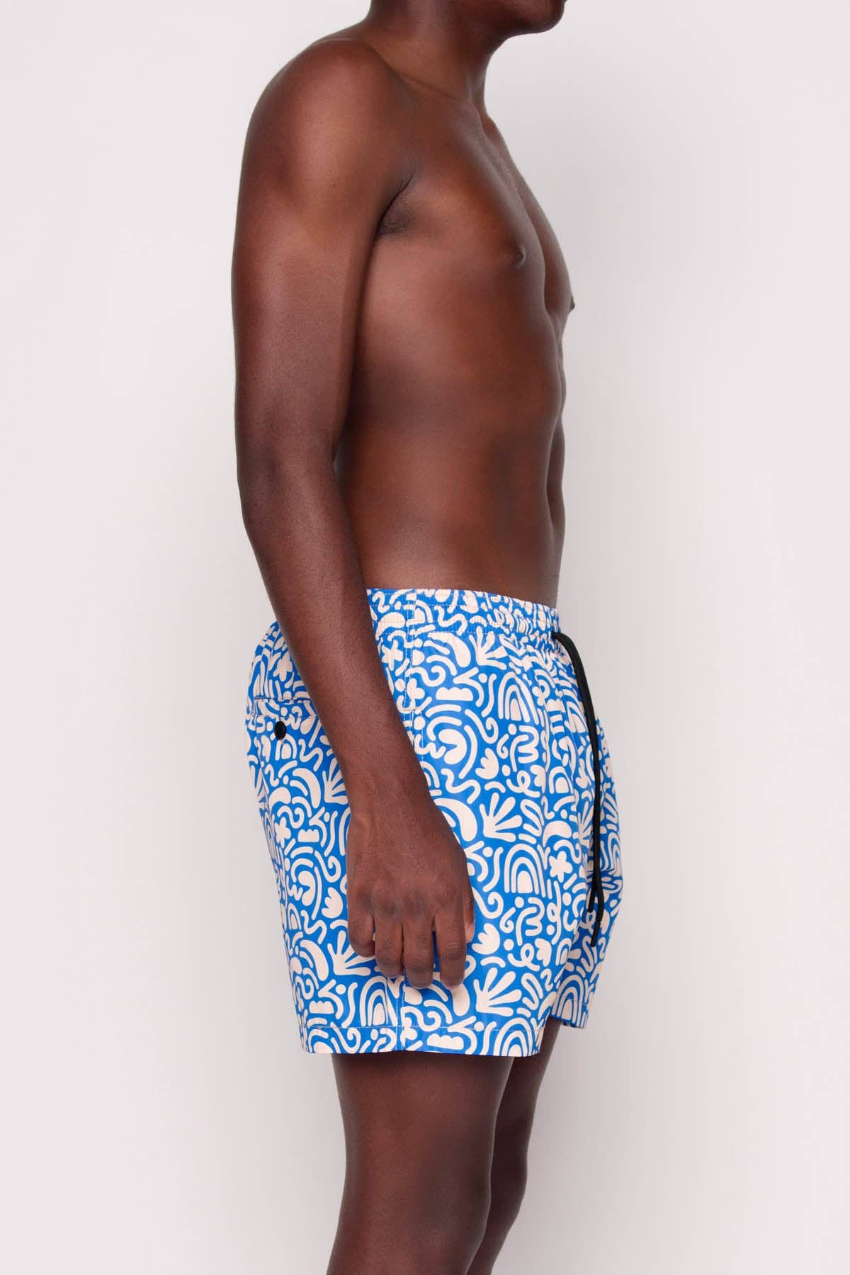 Costume da bagno uomo Serna con stampa grafica blu