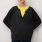 Maglia con colletto a contrasto