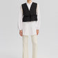 Camicia lunga con gilet e nappine