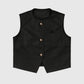Gilet in similpelle nero Hulysse