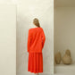 Maxi maglione in lana merino extra fine con scollo a V