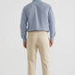 Camicia uomo blu fantasia comfort fit con colletto francese