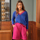 Pantaloncini in bombazine da donna