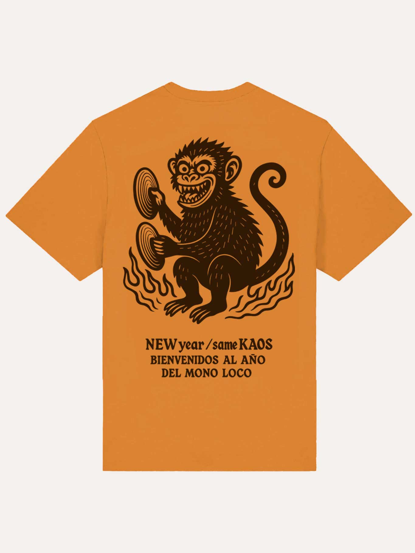 T-shirt New Year Loco Monky senape