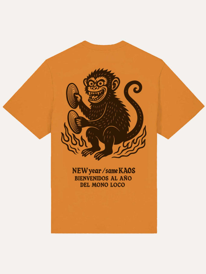 T-shirt New Year Loco Monky senape