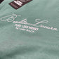 T-shirt donna oversize verde con ricamo lettering